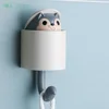 Creative Home Decor Cartoon Animal Squirrel Head Hiding Storage Bathroom Kitchen Hanging Hook Pasting Wall Hooks Children Gift 2
