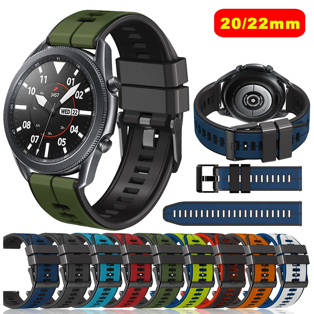 

Silicone Strap For Garmin Venu Venu2 Forerunner 55 158 245 645 Vivoactive 4 3 Wrist Bracelet SmartWatch Watchband Samsung S2 S3