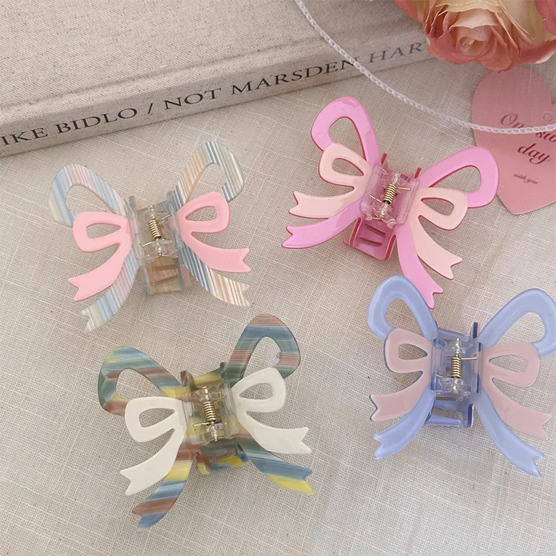 Collection of 2 Versatile Butterfly-bows Pattern Hair Clips