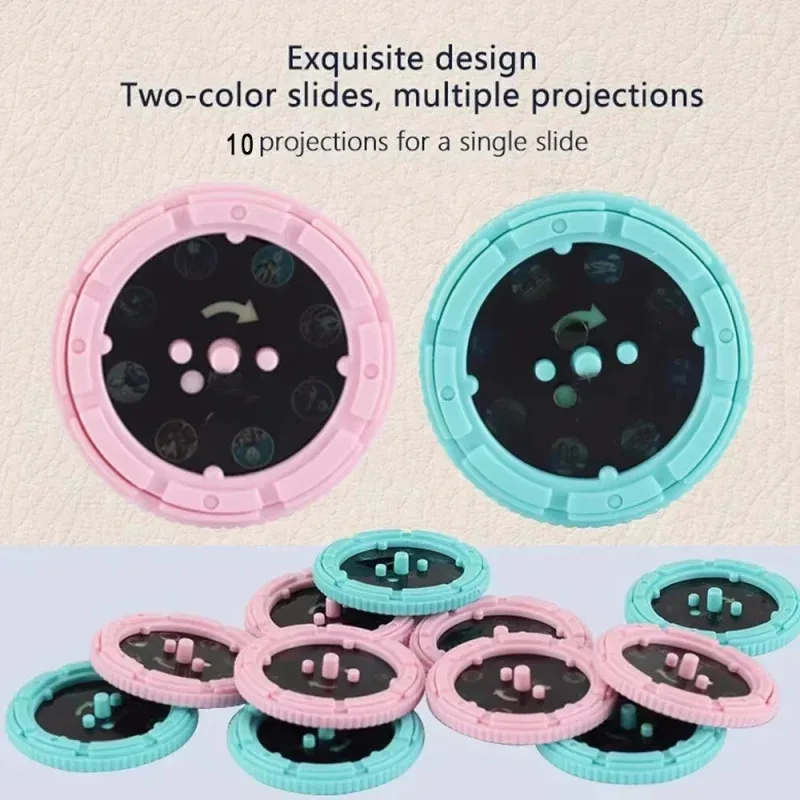 New Arrival Hot Kids Story Projector Toy - 10Pcs Image Cards 80 patterns Bedtime Picture Flashlight for Wall Projection Play