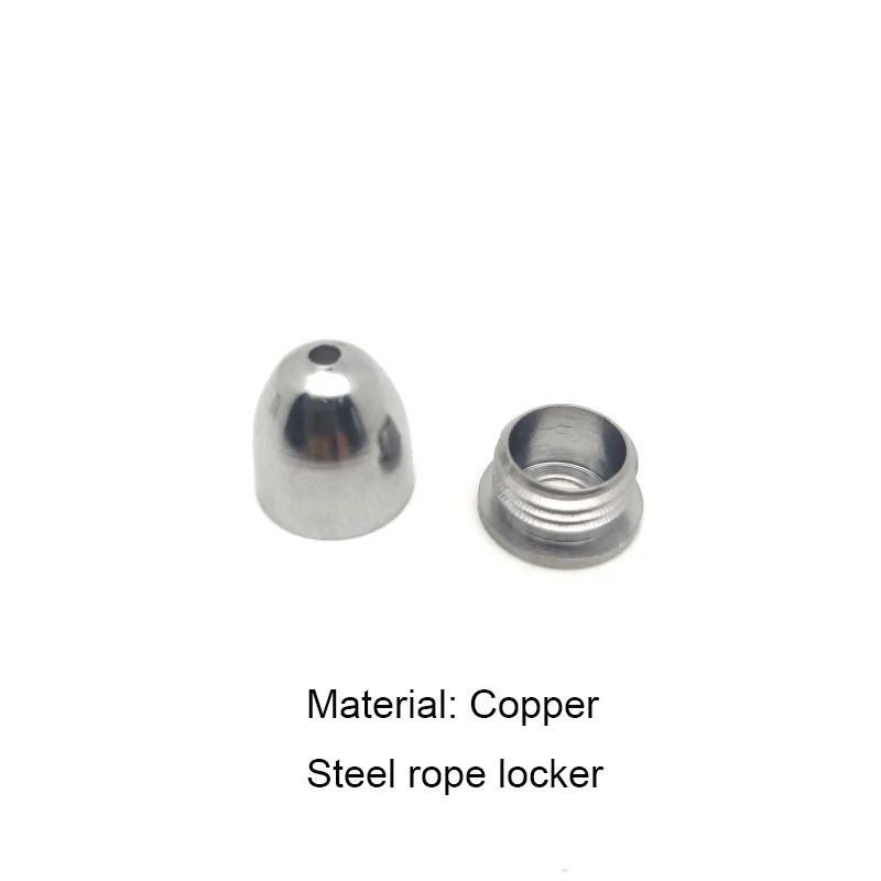 10pcs Copper/Iron Fasteners Led Panel Light Fixing Parts Thread Locking for Hanging Steel Wire Rope Hardware Lamp Fittings