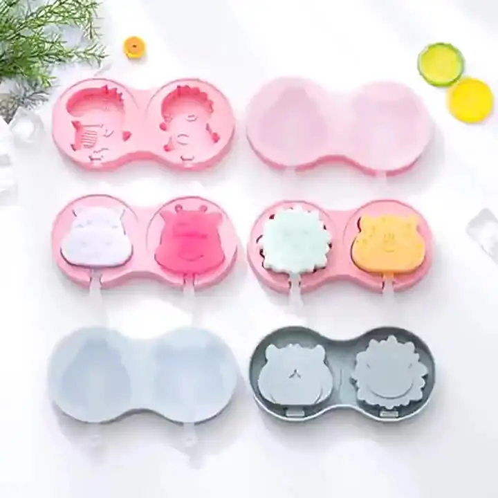 Силиконовая форма для мороженого мультяшные животные