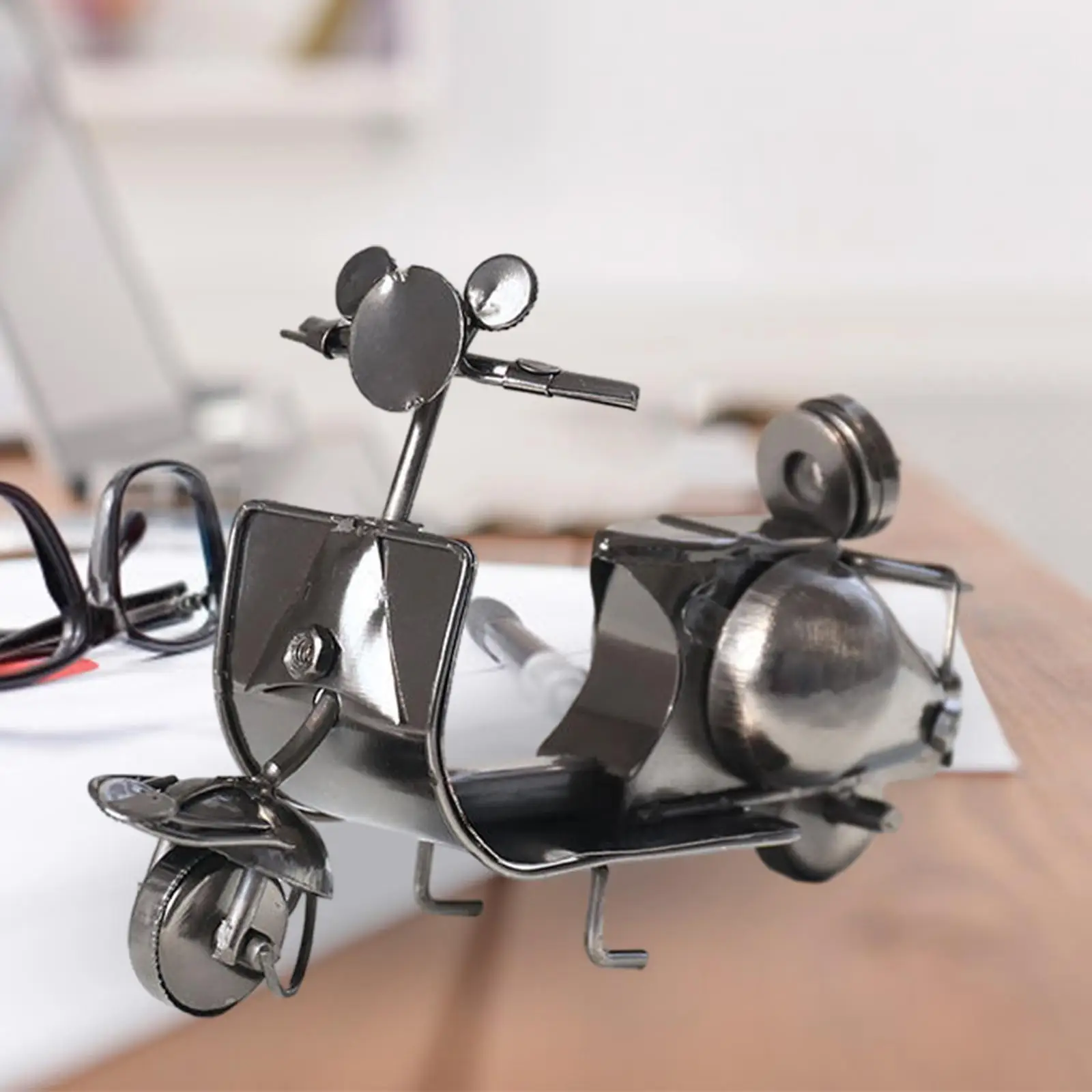 バイク乗り　置物　figure ヴィンテージ Metal Motorcycle Model Motorcycle Sculpture Vintage Style