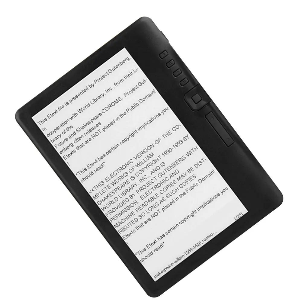 Считыватель электронных книг с 7-дюймовым HD-TFT-экраном, цифровой MP3 ...