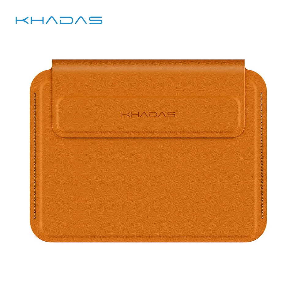Khadas Magnetic Protect Case para Khadas Mind Capa de Couro Portátil Leve Proteja a Mente ao Redor do Marrom