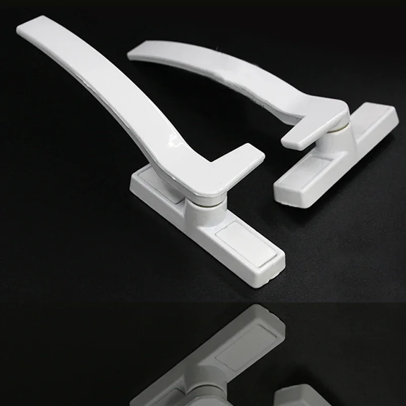White Replacement Window Handles Right/ Hand Zinc Alloy Window Hardware Door Handle Security Lock Door Latch