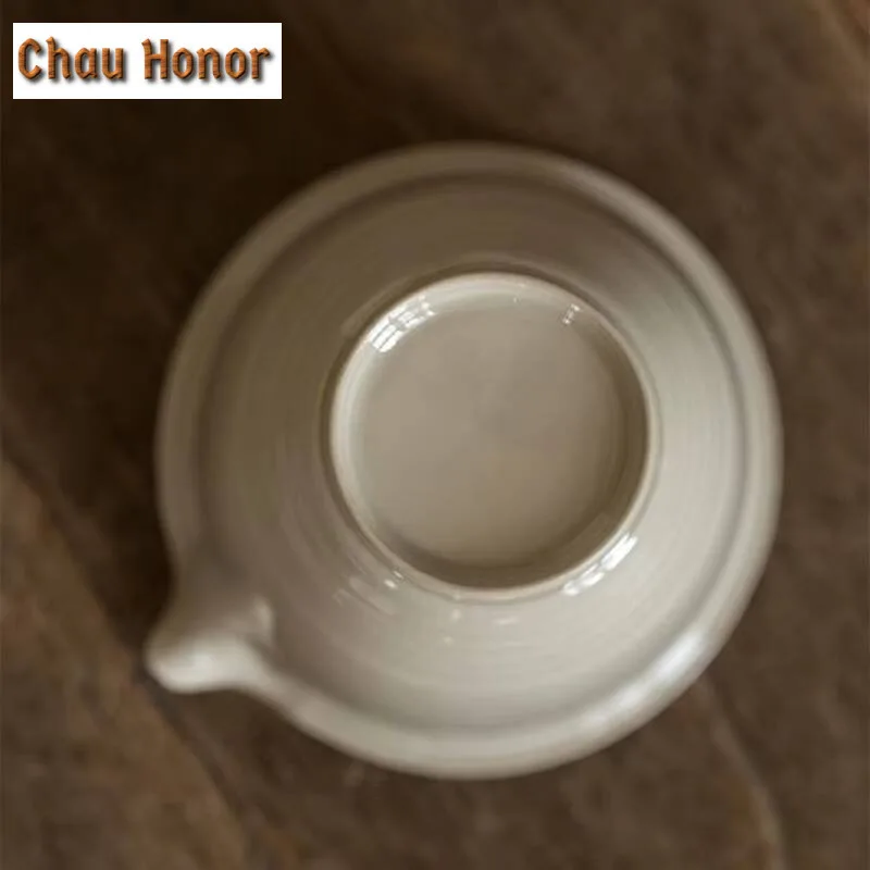 200ml Japanese Plant Ash Glaze Fair Cup Ceramic Household Tea Dispenser Uniform Cup Teasea Coarse Tea Ceremony Customized Gift