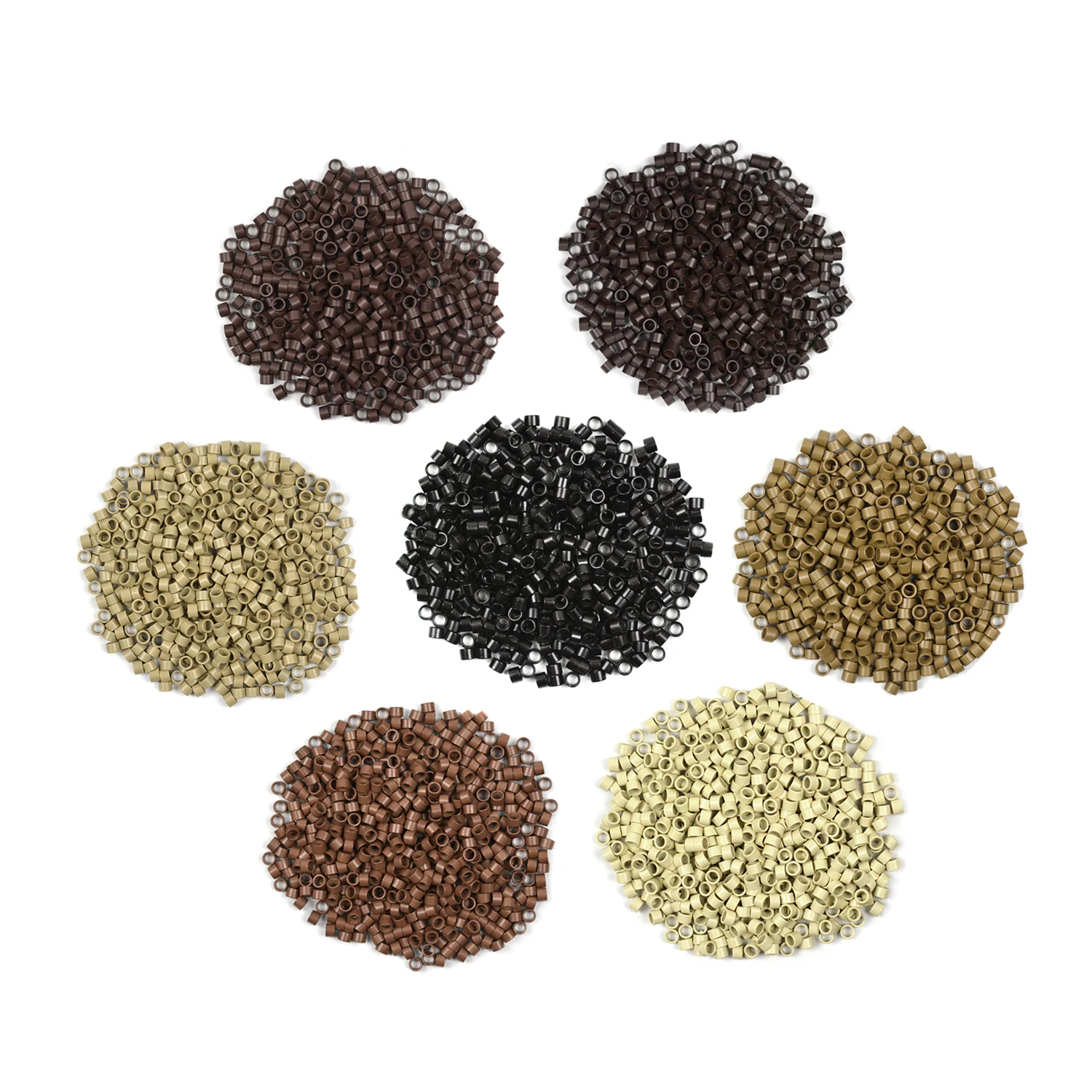 마이크로칩 헤어 익스텐션 200개 4.0X2.8X2.8mm 헤어 익스텐션 비즈 마이크로 링/링크 실리콘 없음 나노링