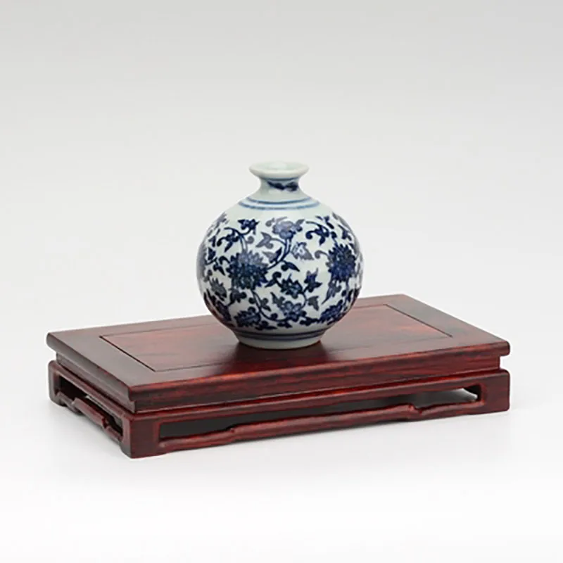 Mahogany Red Acid Twig, Ming Style Square Rectangular Base, Antique Bonsai, strange Stone, Vase, Teapot, Jade Base, Ornaments