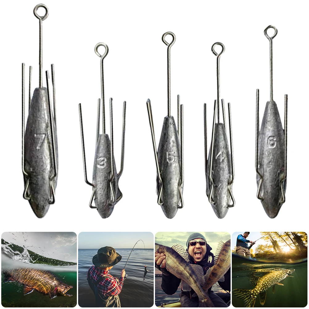 Fishing Sinker Weights Long Tail Fishing Sinkers Wear-resistant