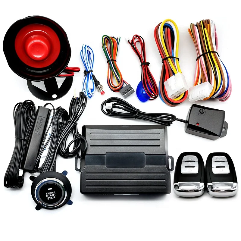 thumbnail image 1 of Sistema de alarma para automóvil con entrada sin llave GPS GSM PKE, arranque remoto 4G con aplicación para teléfono inteligente, 1 of 4