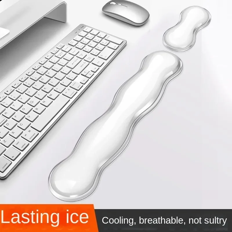 Mouse Pad Wrist Pad Ergonomic Mouse pad Wrist antislip silicone transparent Wrist brace Support Mat Memory Pad Computer Laptop keyboard Mat