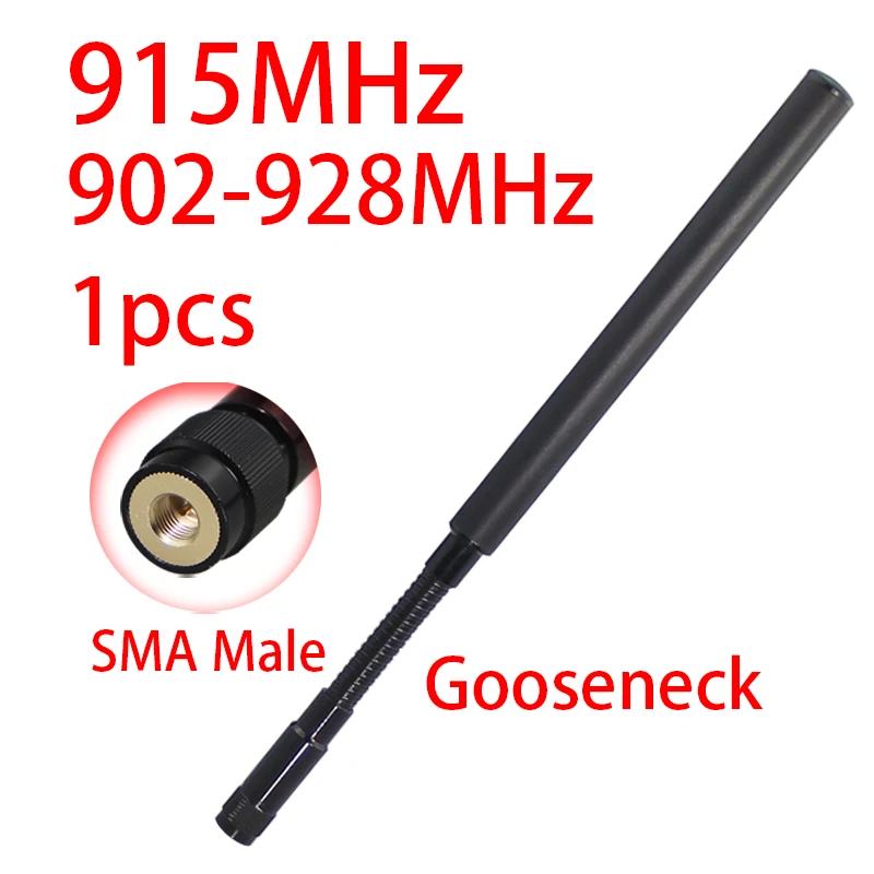 LoRa 868MHz 915MHz 전술용 구즈넥 안테나(메쉬태스틱 개인용 군인 휴대 단말기용, 충돌 방지 기능 포함)