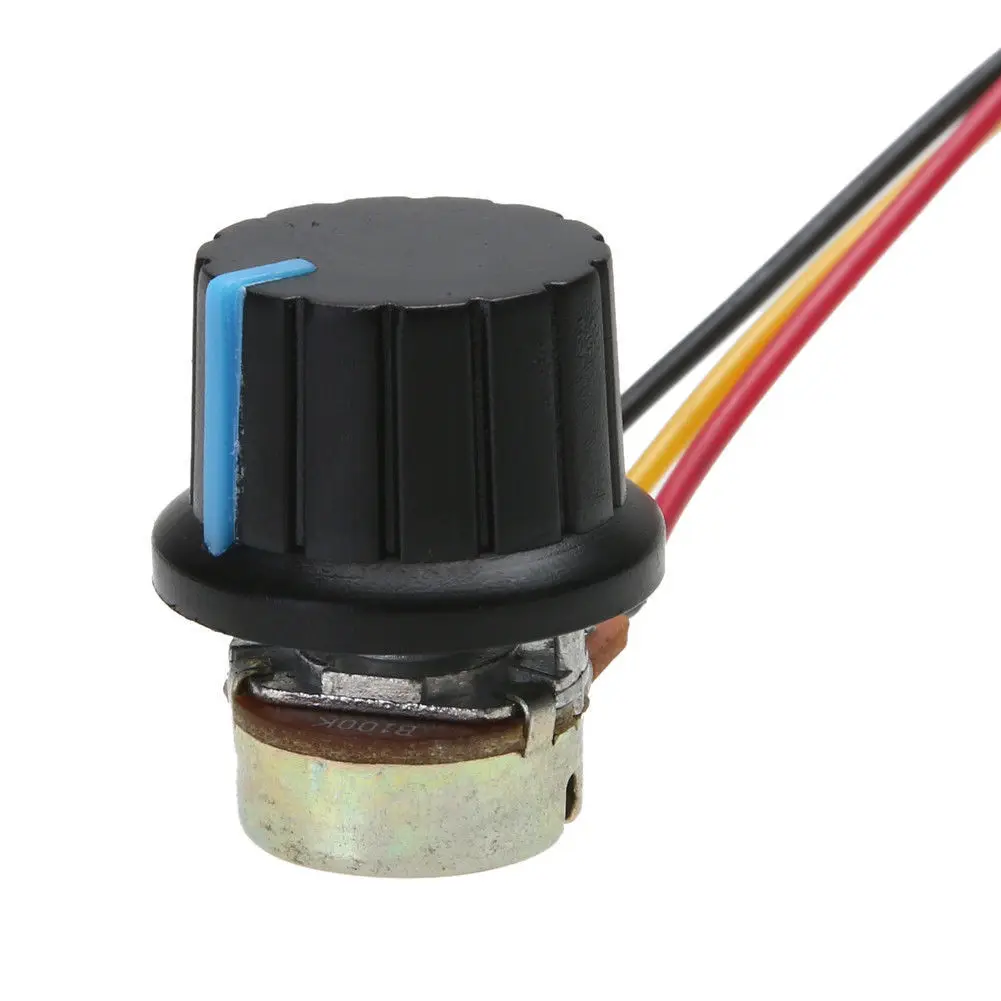 20A PWM DC Motor Speed Controller 12V 24V 36V 48V with Potentiometer Knob Switch