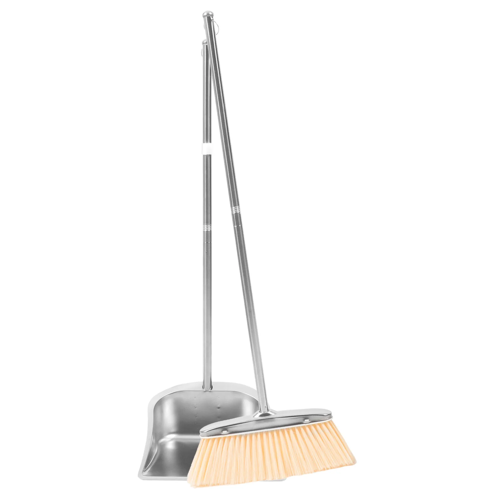 

Dustpan and Broom Set Household Dustpans with Kit Brush Home Accessories Cleaning for Stainless Steel Garbage Office