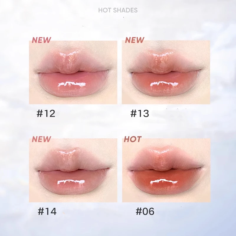 Lip Gloss Lip Makeup Lip Tint Judydoll Lip Gloss Mirror Shine Watery Lipstick Non-Stick Cup Long Lasting Moisturising Lip Tint Waterproof Makeup Cosmetics