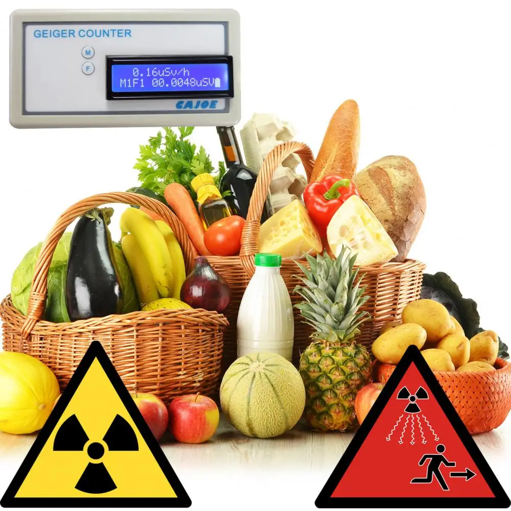 Handheld Radiation Meter Digital Display High Precision Gaiger Counter Battery Powered High Sensitivity Radioactive Tester