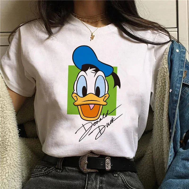 thumbnail image 1 of Camiseta de algodón de verano para niños, camiseta con estampado de gorro de Mickey Y2k Minnie Mouse, ropa de moda para niño y niña, camisetas Kawaii Disney para bebé, 1 of 5