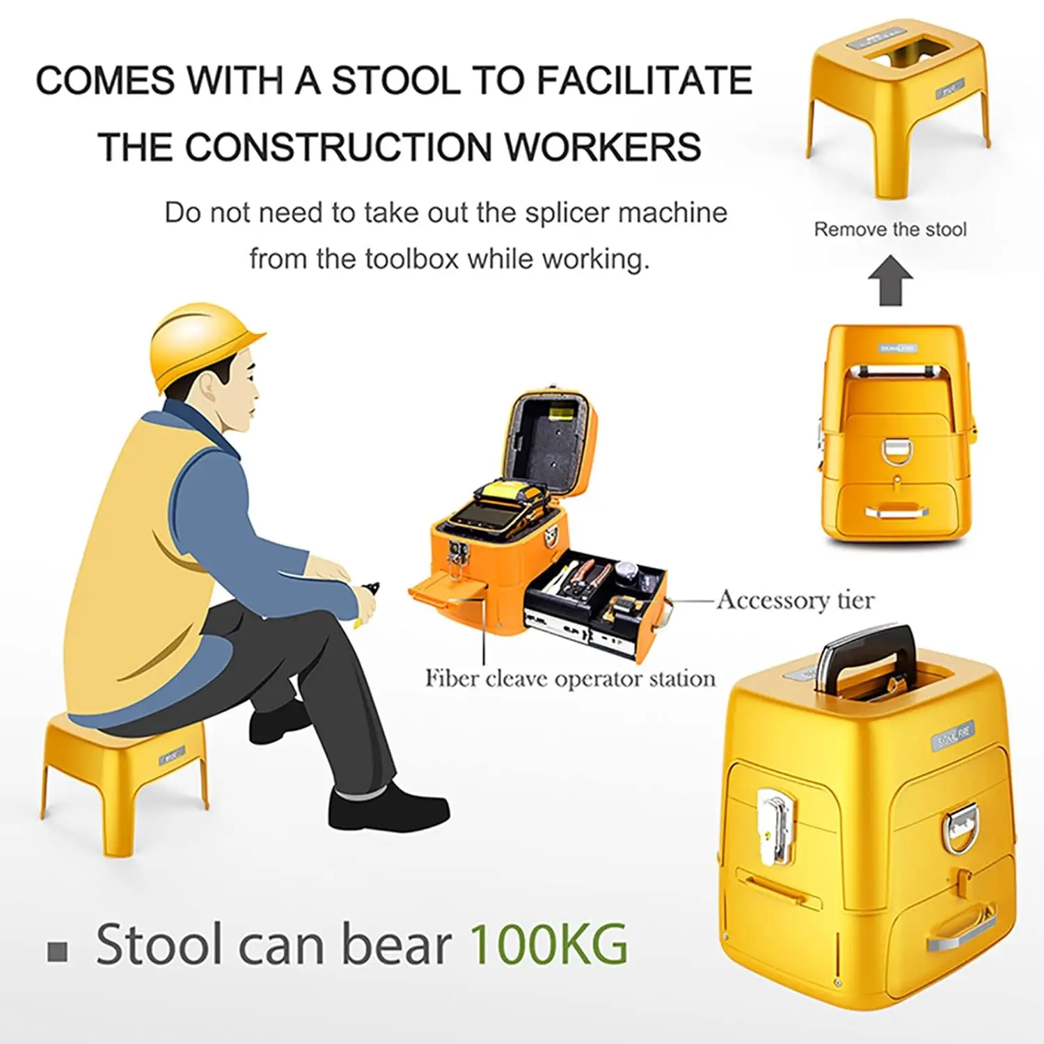 Fusion Splicer Machine Signalfire AI-9 AI-6Ap Fusion splicer Machine 6 motor 5S splicing machine VFL Optic power meter tool kits CE