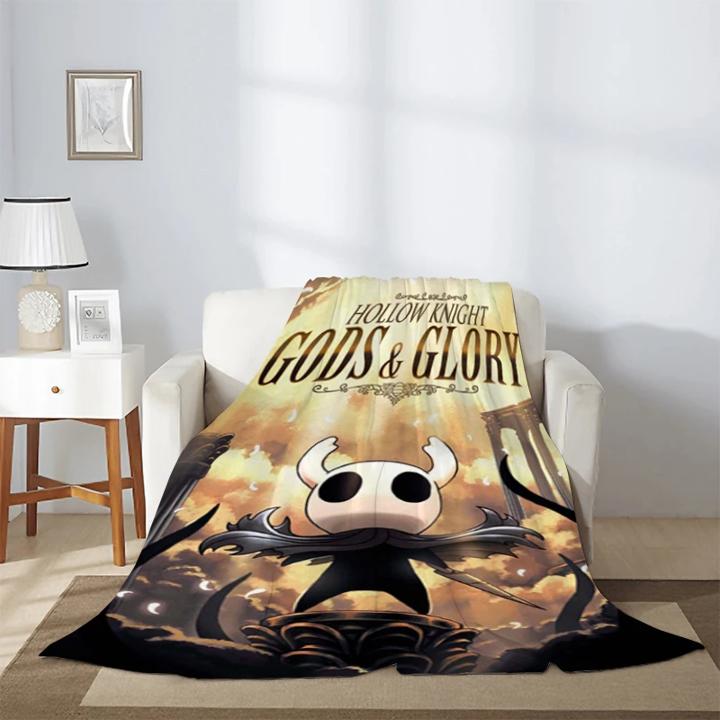 

Hollow Knight Custom Blanket Sofa Winter Fluffy Soft Blankets & Throws Microfiber Bedding Knee Warm Fleece Nap Decorative Thick