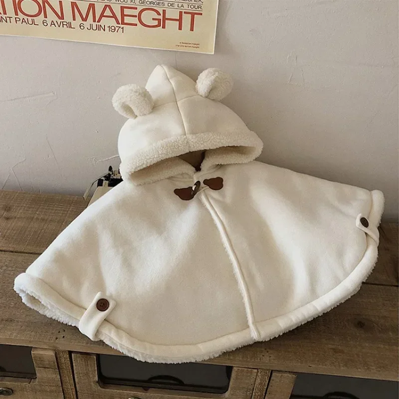 

2024 Baby Outerwear Warm Coat Winter Korean Hot Sale Baby Girl's Cloak Casual Boy's Cloak Windbreak Coat