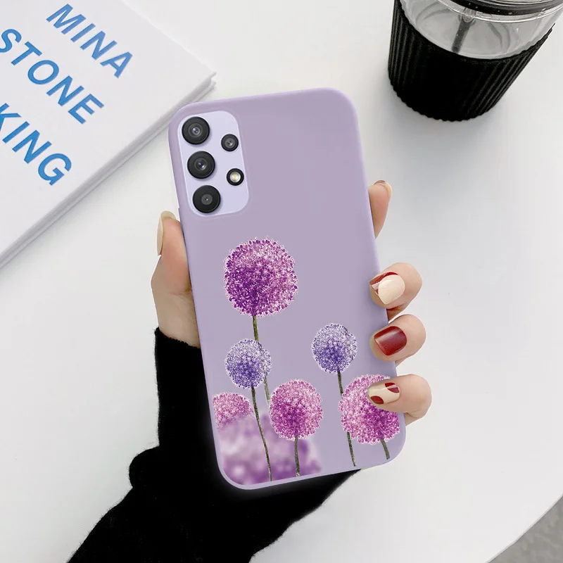 cute samsung cases For Samsung Galaxy A32 A 32 4G 5G Case Flowers Fundas For Samsung GalaxyA32 SamsungGalaxyA32 Dinosaur Shockproof Lovely Bumper best case for samsung Cases For Samsung