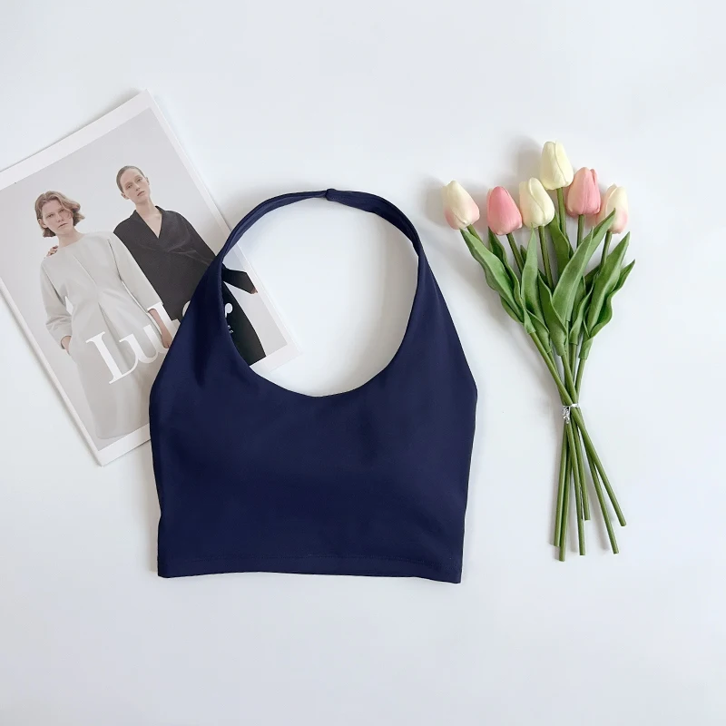 Kadın Seksi Göğüs Pedi Sırtı Açık Uyku Tişörtü Rahat Yaz Pijama Üstü Güzel Sırt Tasarımlı Kadın Gecelik İçlik