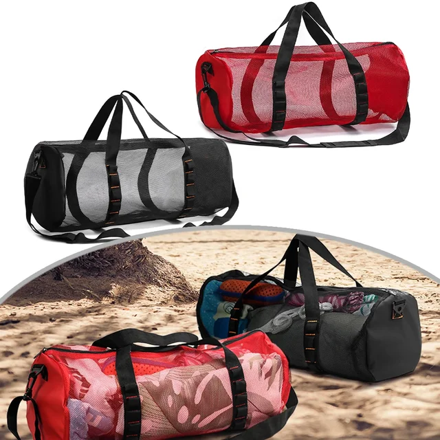 Large Capacity Mesh Gym Net Bag for Swimming and Diving Equipment 4