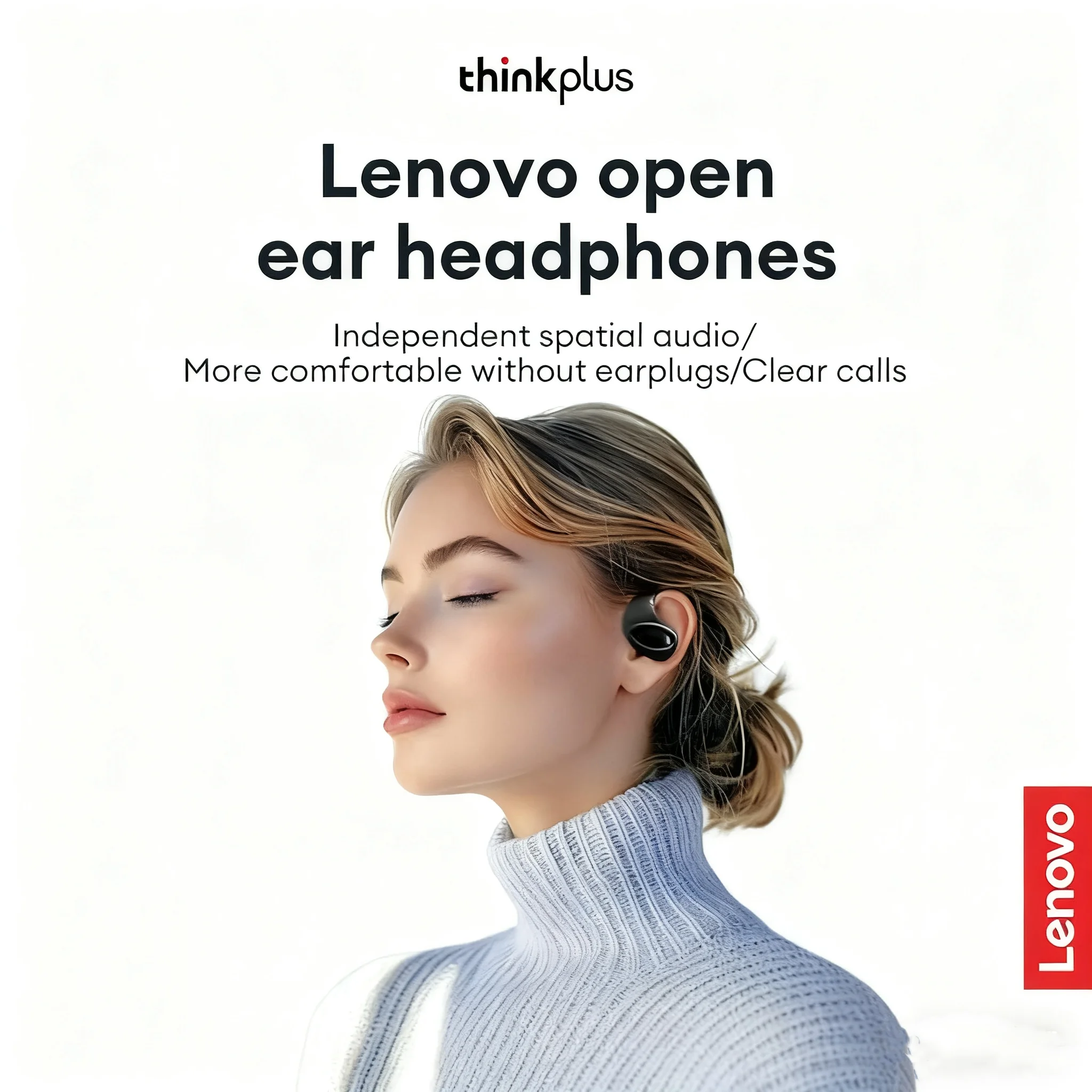 Lenovo Thinkplus X15 Pro II Wireless Sport Ear Hooks | Waterproof, HD Audio