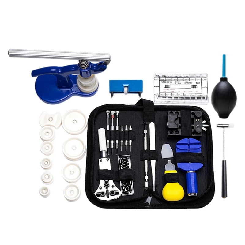 

40 Pieces Professional Watch Repair Tool Kit Clock Tools Disassembly Battery Replacement Watch Press Spring Bar