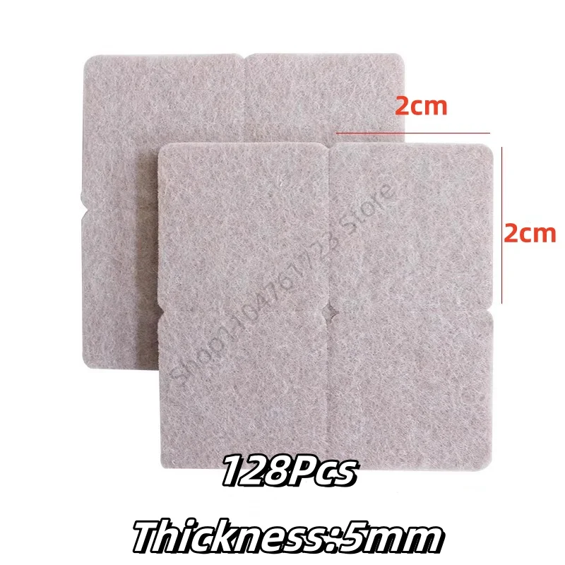 Felt Chair Leg Pads - Thick Non-slip Floor Scratch Protectors with Self-Adhesive Backing