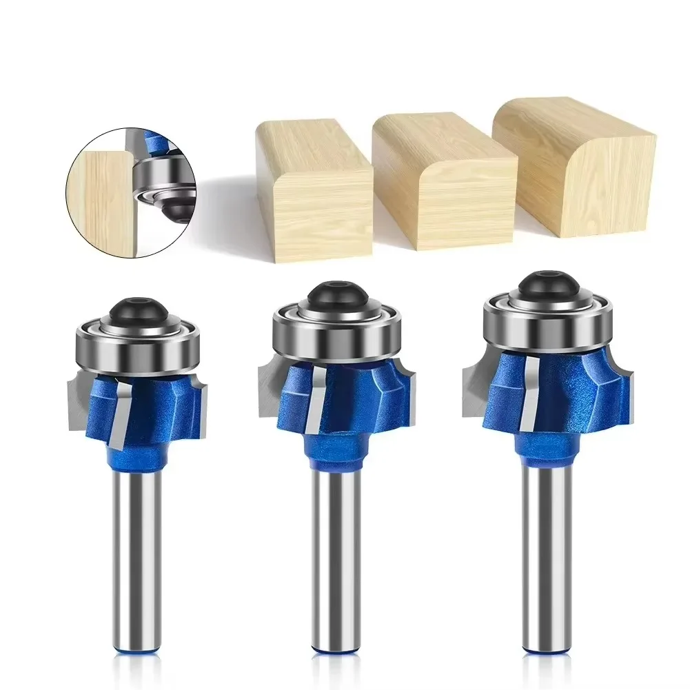 8mm 6mm 1/4inch Shank High Quality 4 Flutes Router Bit Set Woodworking ...