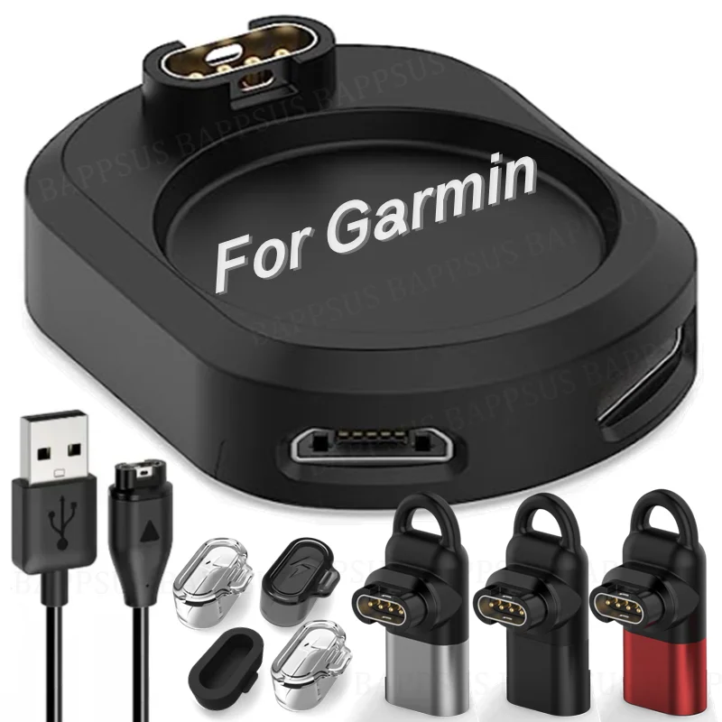 Adaptador de cargador para reloj Garmin, convertidor de enchufe de carga para iOS, Cable USB tipo C, Forerunner 265, 965, 245, 955, 255s Venu 3 S SQ2