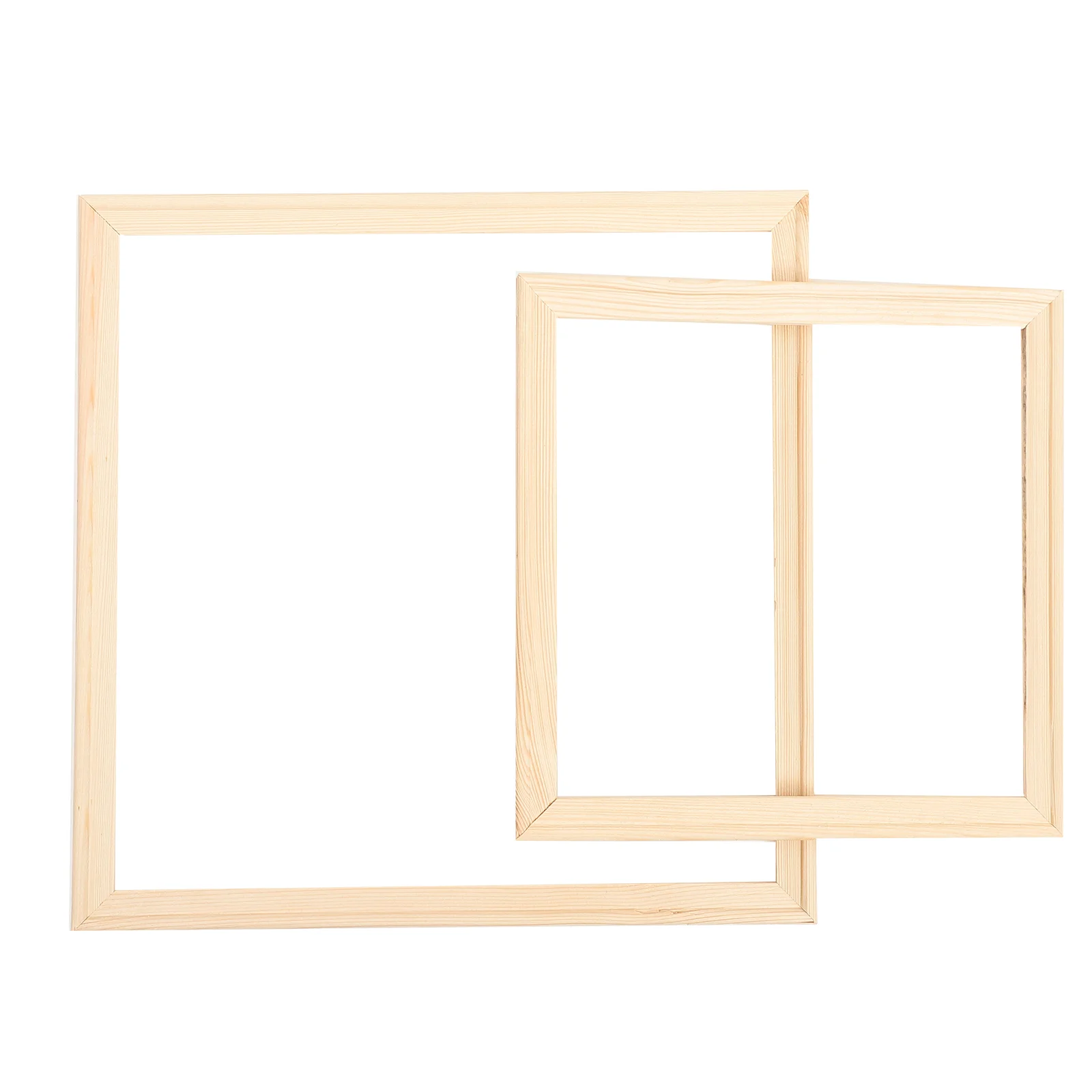 

2 Sets Wooden Oil Painting Frames Diy Canvas Boards Canvas Painting Frames