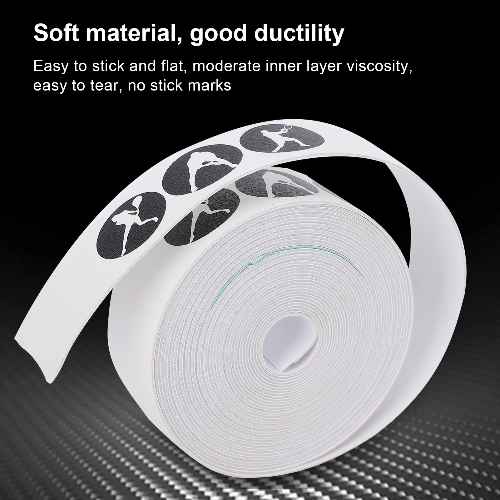 Tennis Racket Head AntiScratch Tape Racket Head Frame Guard PU Protective Sticker