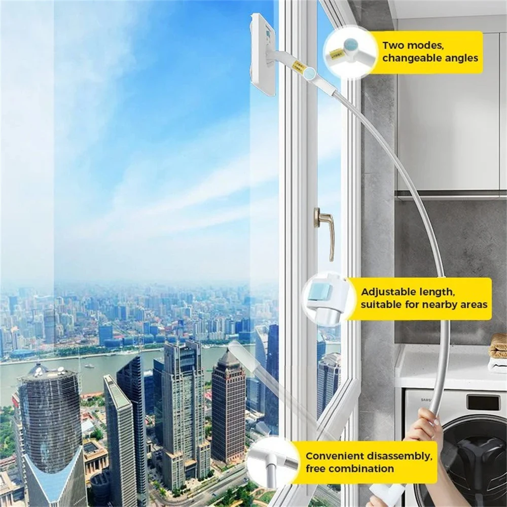 Scalable High-rise Window Brush Suitable For High-rise Window Cleaning Tools Household Doublesided Glass Wiping Cleaning Tools cleaning brush,window cleaning tool,glass cleaner brush,glass cleaning brush