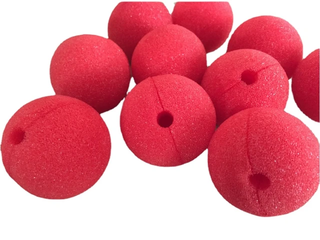 30Pcs 5cm Red Sponge Ball Clown Nose Magic Performance Props