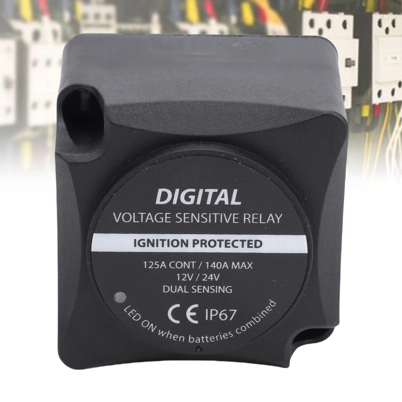 Voltage Sensitive Relay Digital VSR Smart Dual Battery Isolator 140A Water Proof Automatic Charging for Car RV ATV UTV Boat Mari