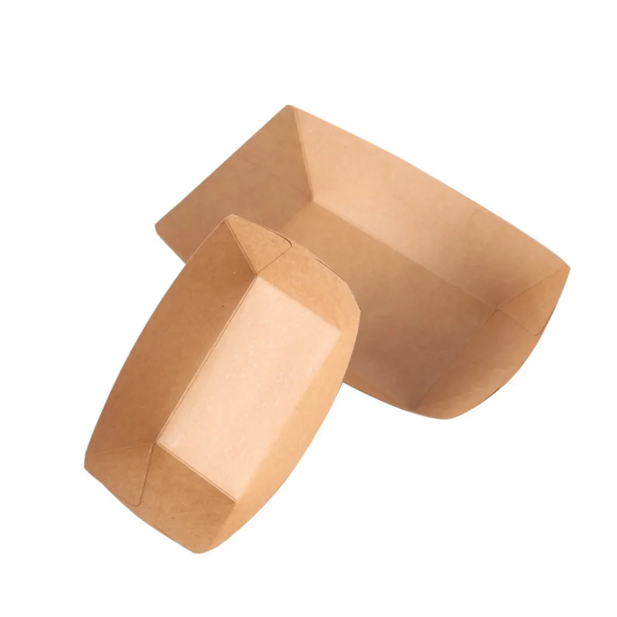 Biodegradable Kraft Paper Box for BBQ Tray and Fast Food Packaging papel encerado para comida бумага для сендвичей
