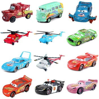 Disney Pixar Cars 3 Lightning Mcqueen Plane Aircraft Mater Model Collection Mini Sally Diecast Alloy Car Toy for Children Gift