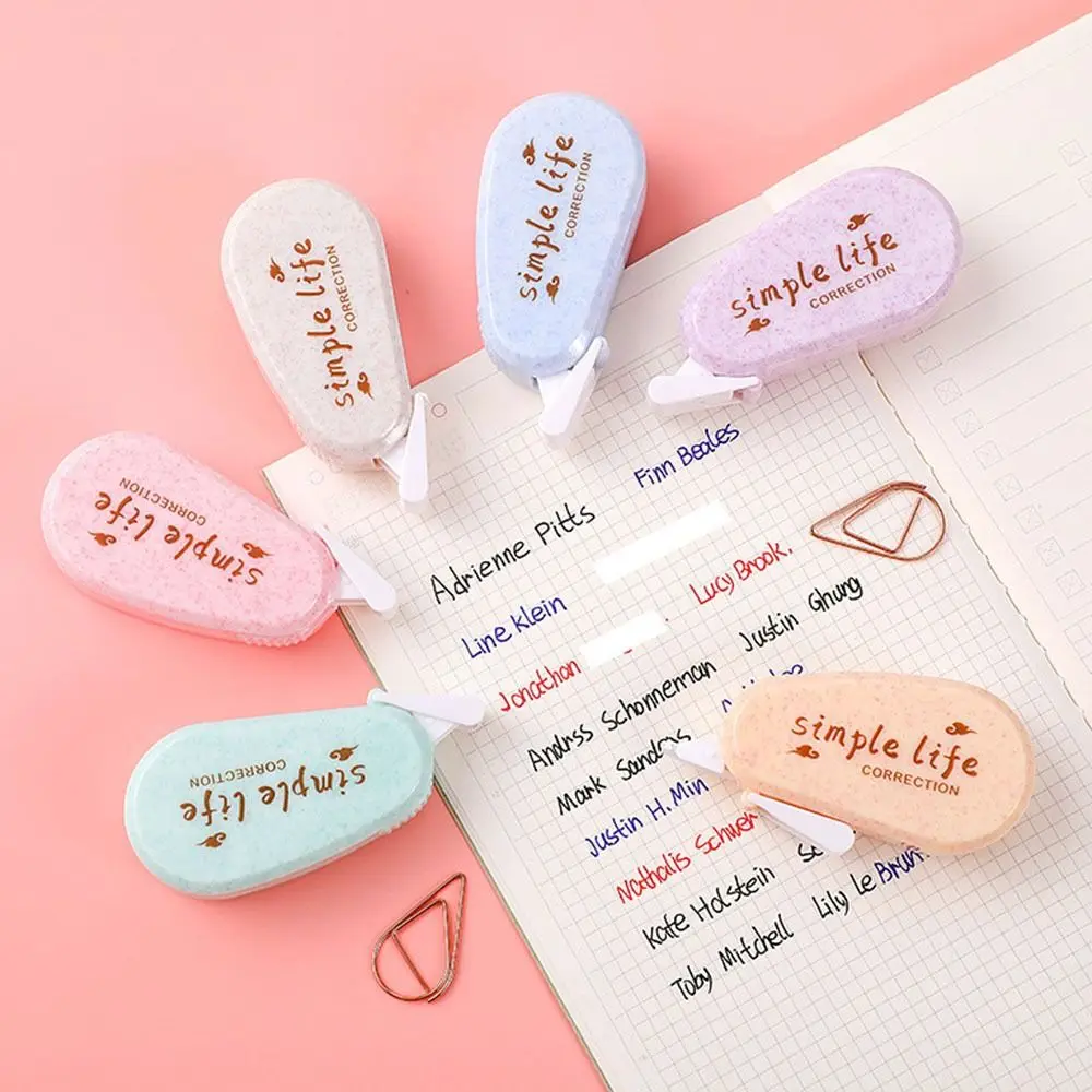 Creative Cute Office School Supplies Creative Stationery Correcting Tool Adhesive Tape Correction Tape Transparent Blank