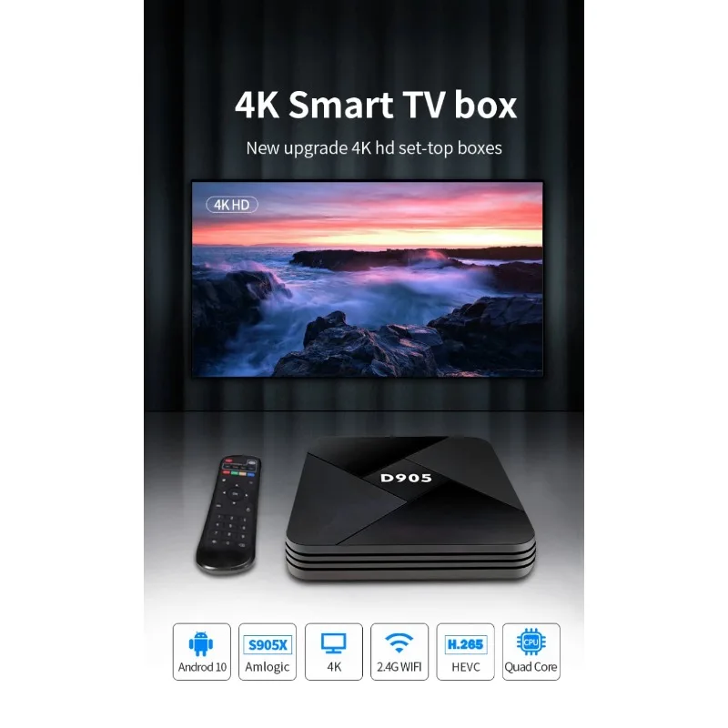 GMMTV P10L メモリアルボックス D905 Smart Tv Box Android Amlogic S905L Quad core ARM Cortex