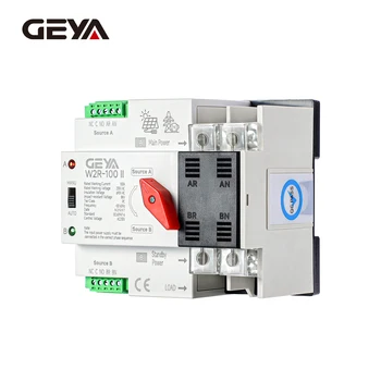 GEYA ATS Sistema solare fotovoltaico Doppio generatore di energia Interruttore di trasferimento DinRail Alimentazione ininterrotta per fotovoltaico e inverter 4P 230V Clty Power