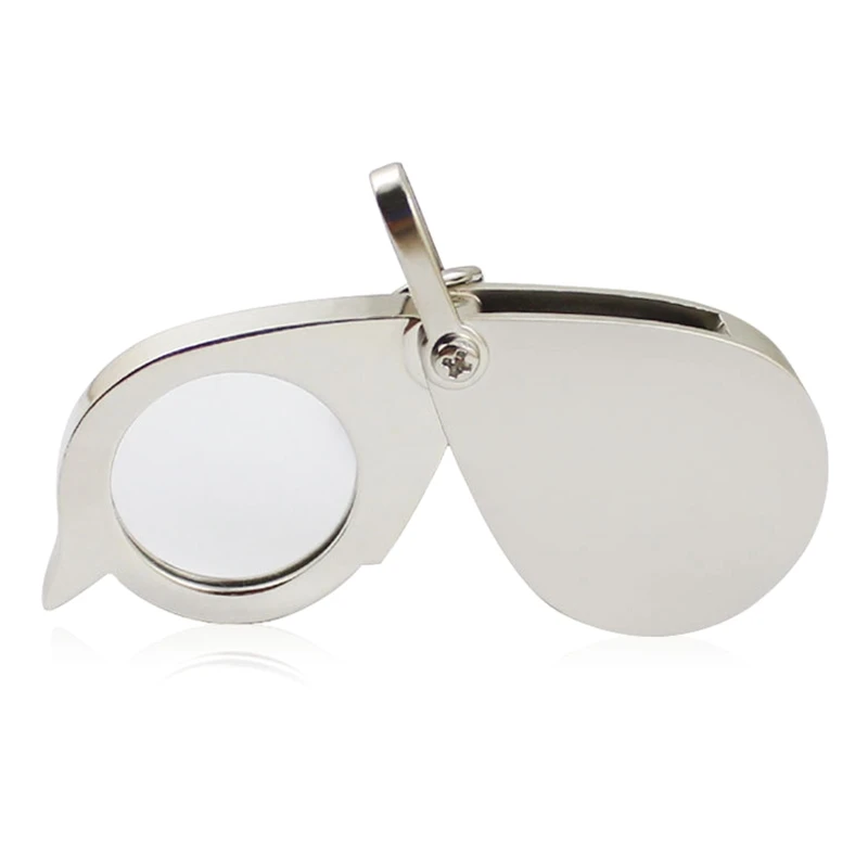 

Zinc Alloy Keychain Pocket Magnifier Portable 15X Metal Pocket Glass