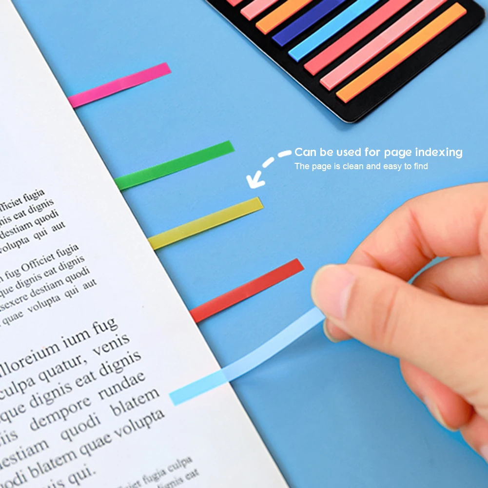 300 Stuks Kleurrijke Doorschijnende Indextabbladen Zelfklevende Paginarekers Voor Het Annoteren Van Boeken Op Kantoor