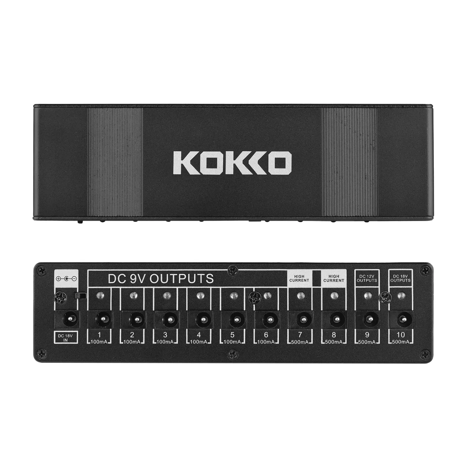 KOKKO Guitar Pedal Power Supply Guitar Effects Power Supply Ten Isolated Outputs 10 Way Stabilized Voltage