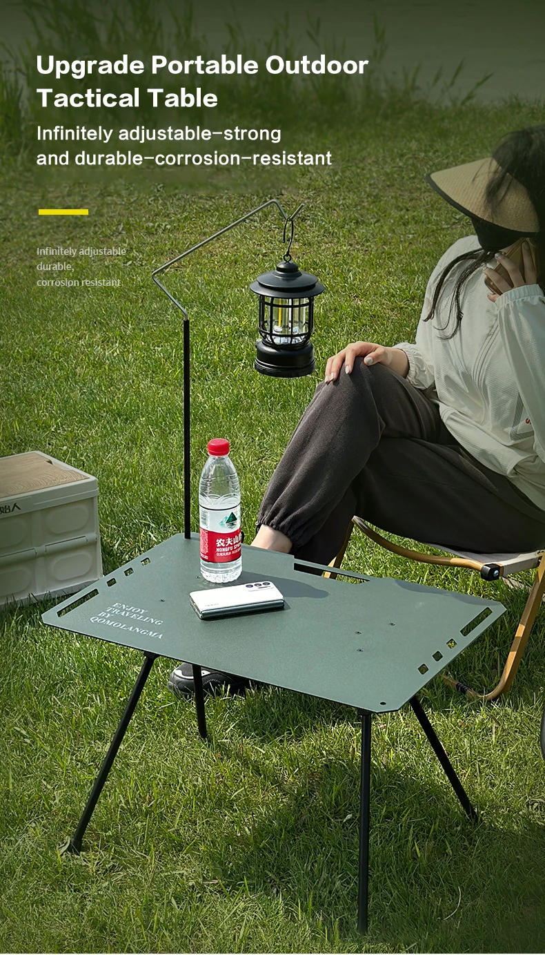 Description Picture 2 of itemOutdoor Camping Tactical Aluminum Table Portable Anti-corrosion and Anti-rust Folding Picnic Table