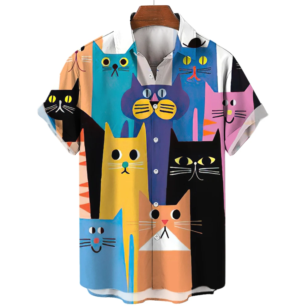 

2023 Hawaiian Men's Shirt Simple Summer Short Sleeve Men Clothing Fashion Streetwear Top Casual Harajuku Shirt For Men Hip Hop