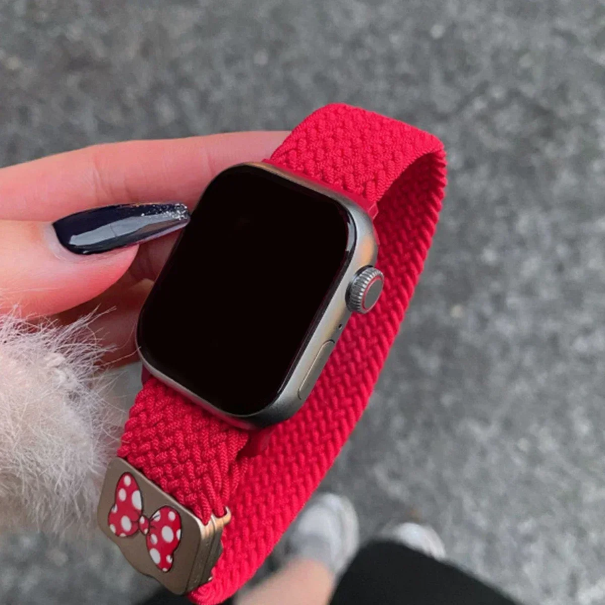 Magnetic Braided Nylon Watch Band Bracelet