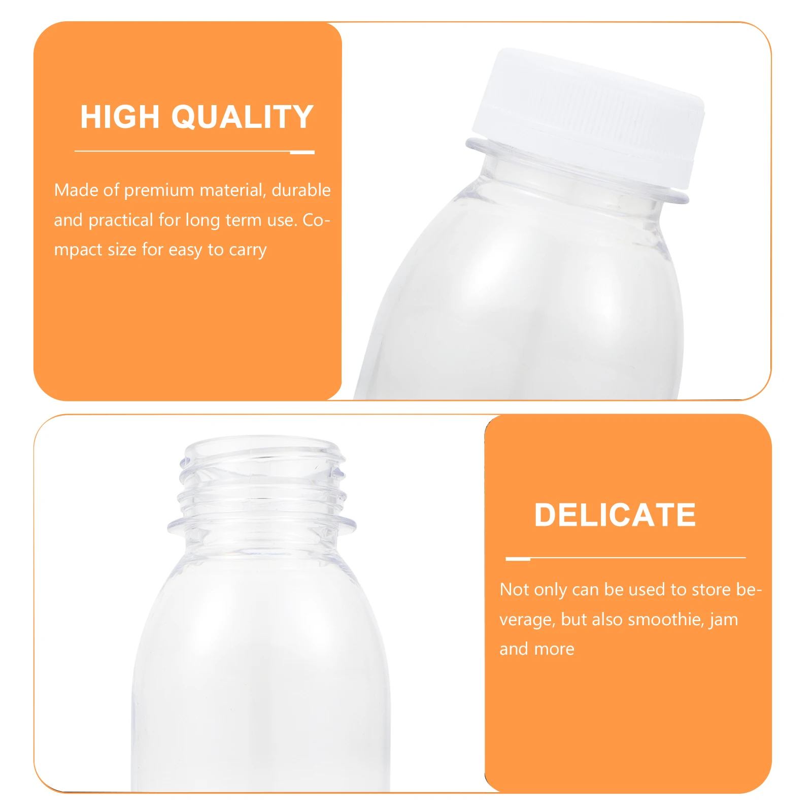 15 Pcs Milk Bulk Water Bottle Water Clear Glass Bulk Juice Box Juices  Drinking The Pet Transparent - AliExpress